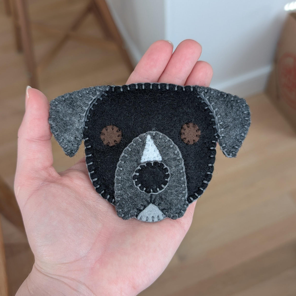 Custom Felt Pet Portrait Ornament