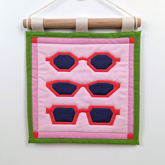 Statement Sunnies Quilted Wall Hanging