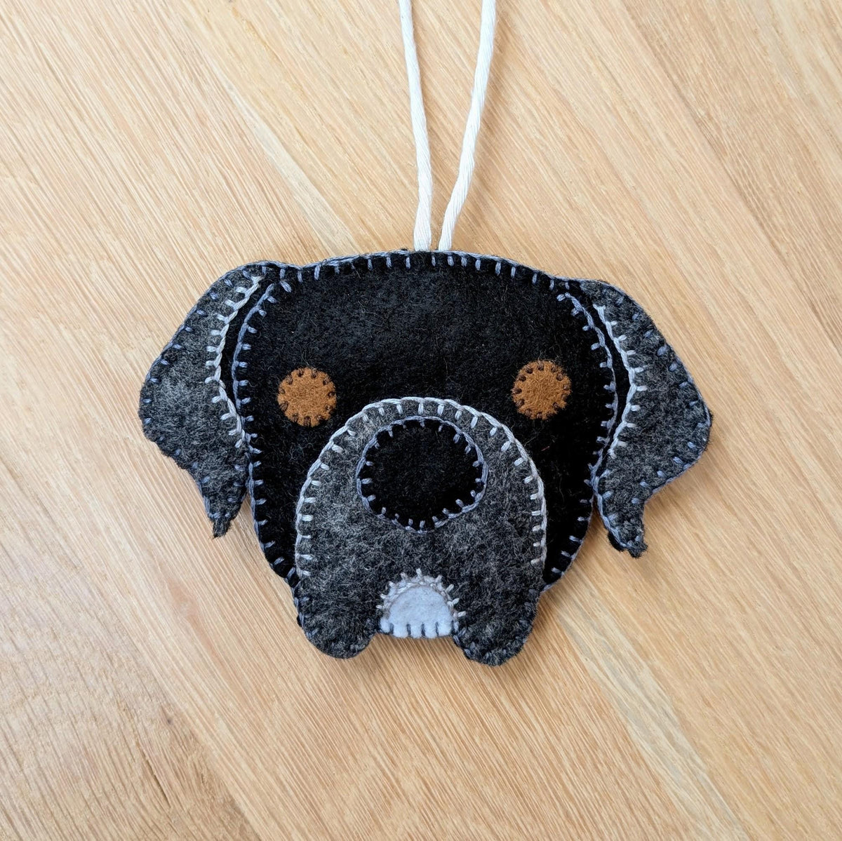 Custom Felt Pet Portrait Ornament