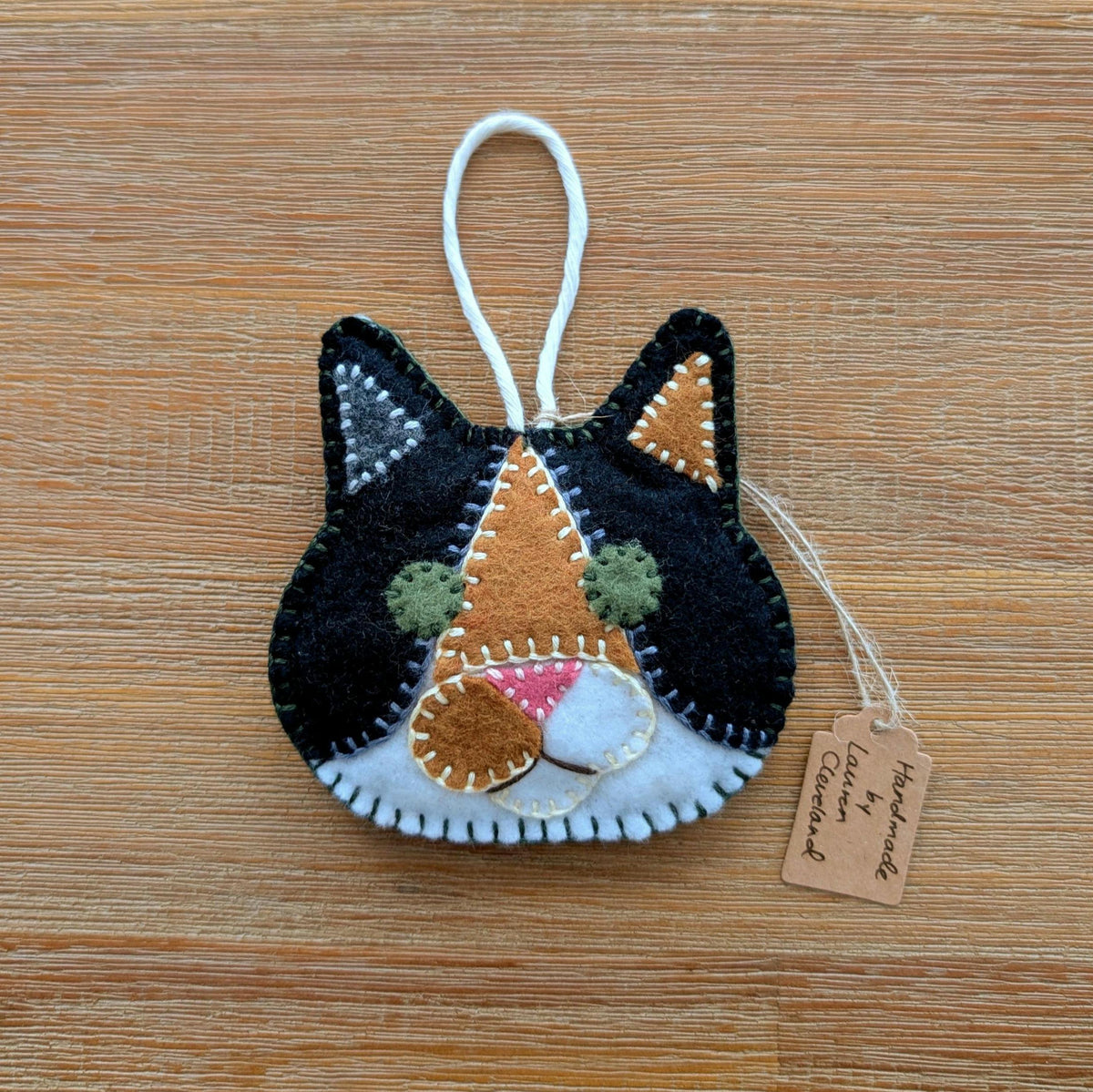 Custom Felt Pet Portrait Ornament